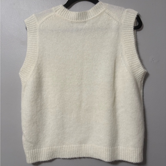 Boden Cream Sleeveless Crewneck Knit Vest - Picture 3 of 3